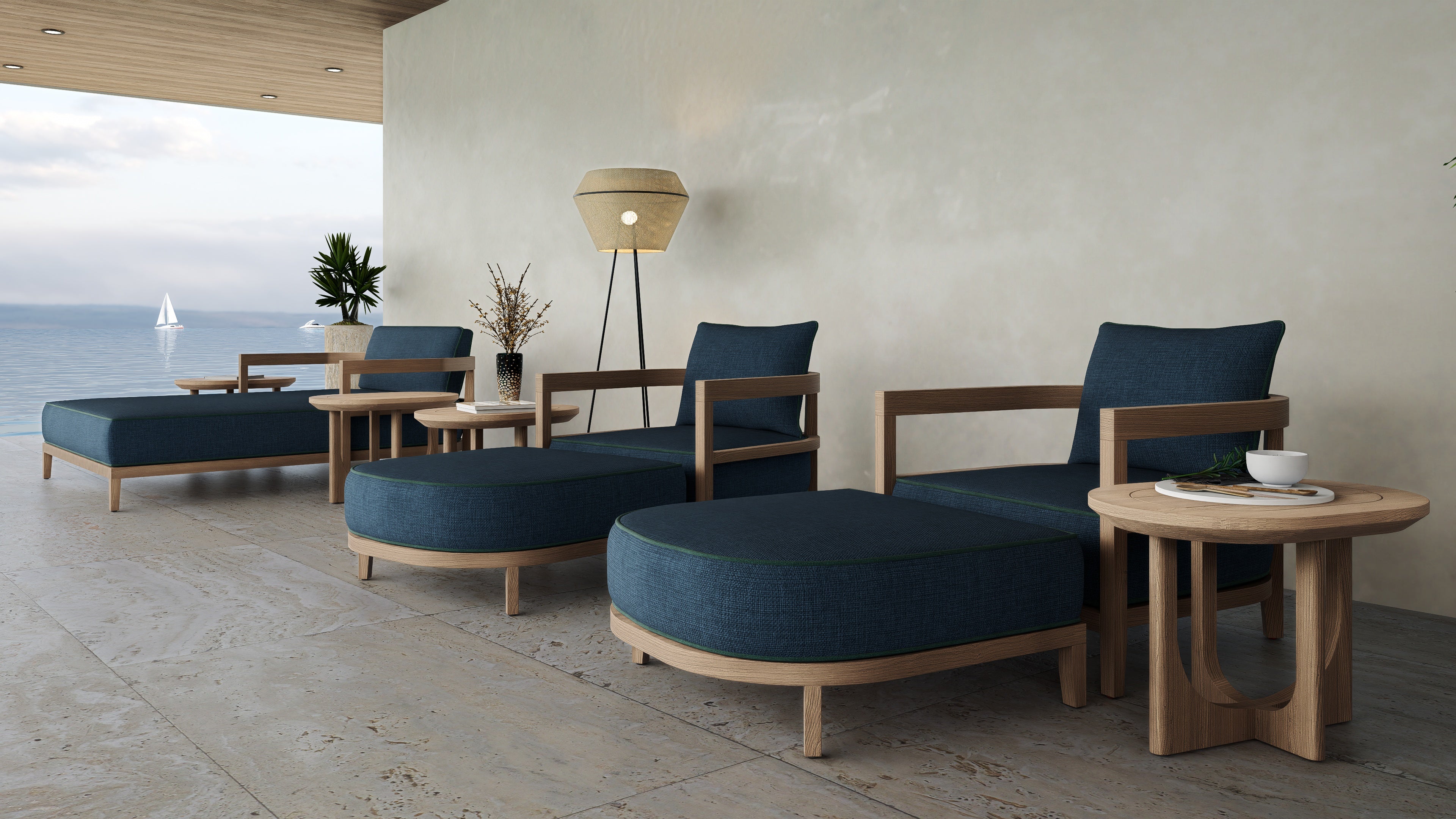 Rome Outdoor Daybed Teak