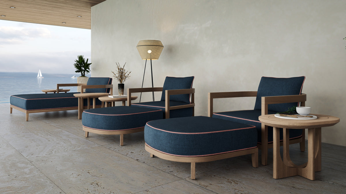 Rome Double Outdoor Daybed Teak