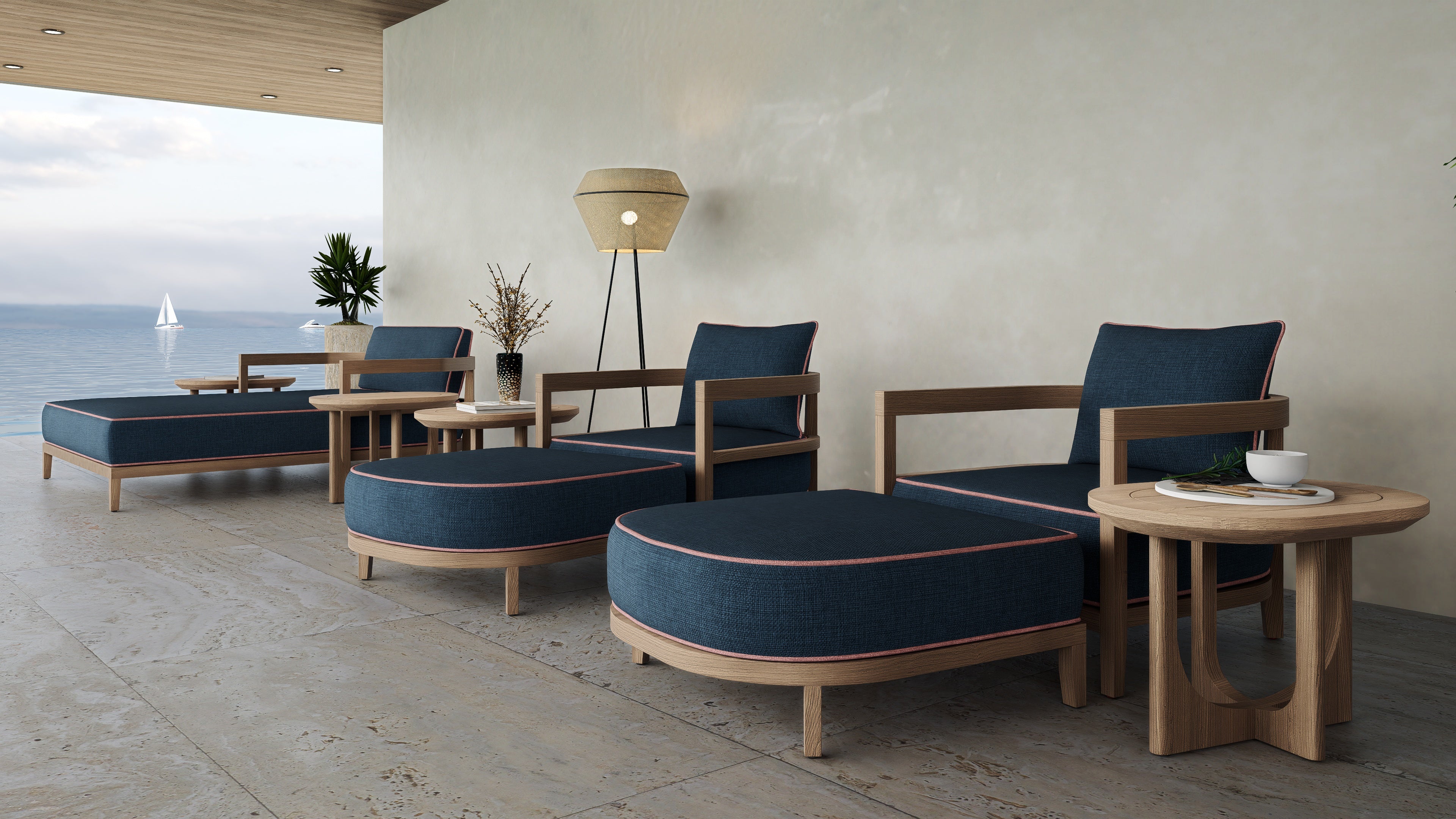 Rome Outdoor Daybed Teak