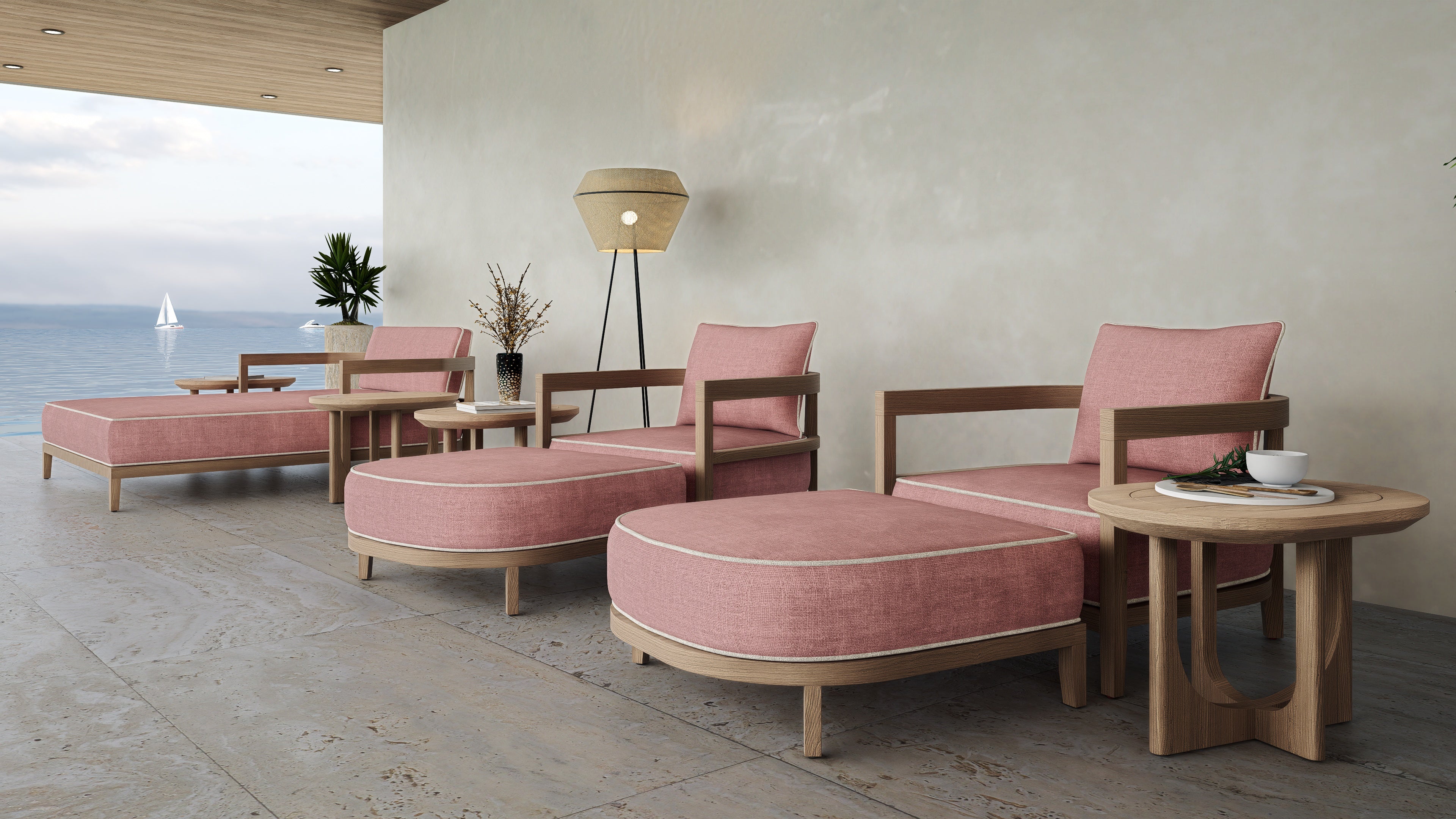 Rome Outdoor Daybed Teak