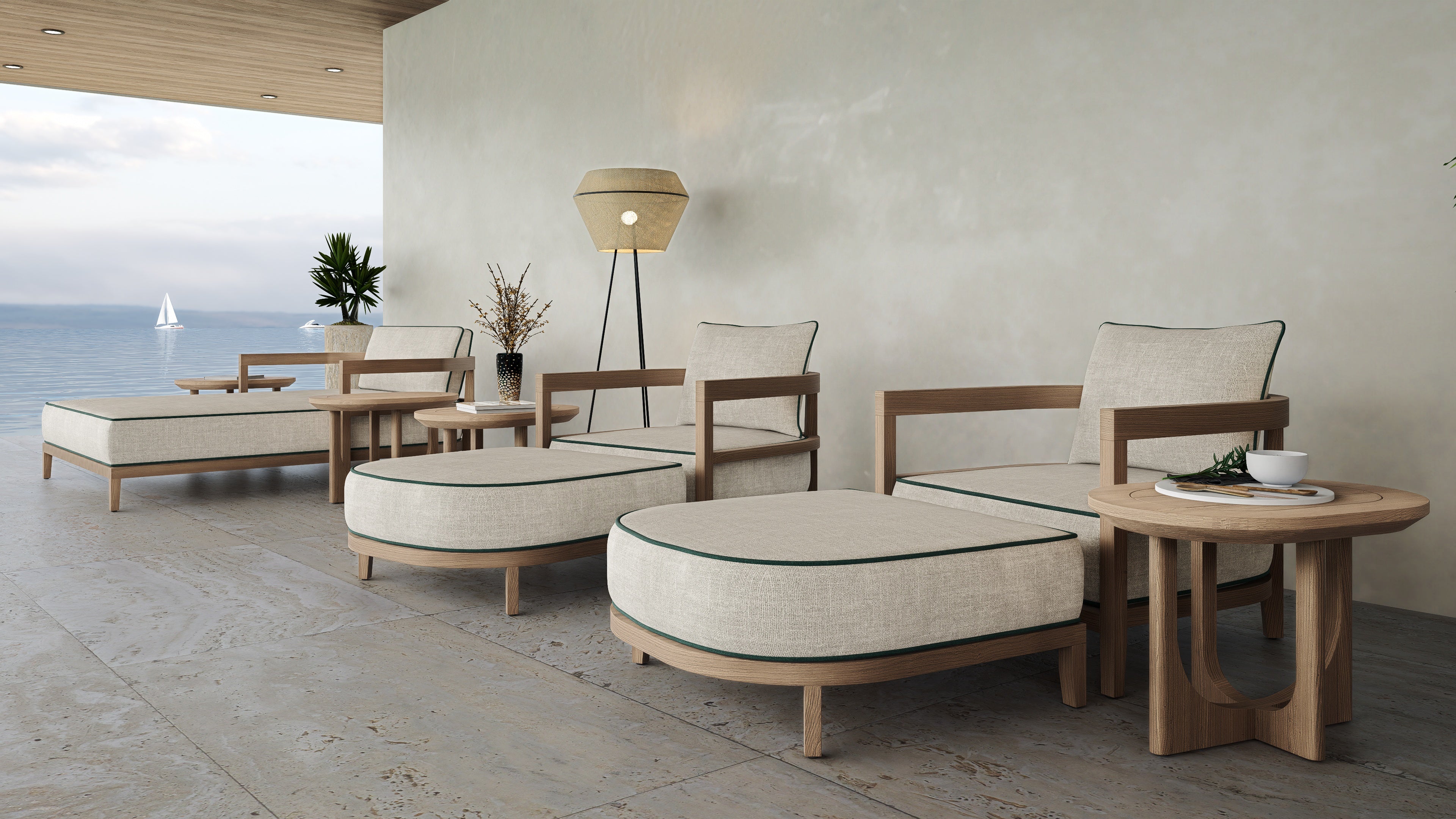 Rome Outdoor Daybed Teak
