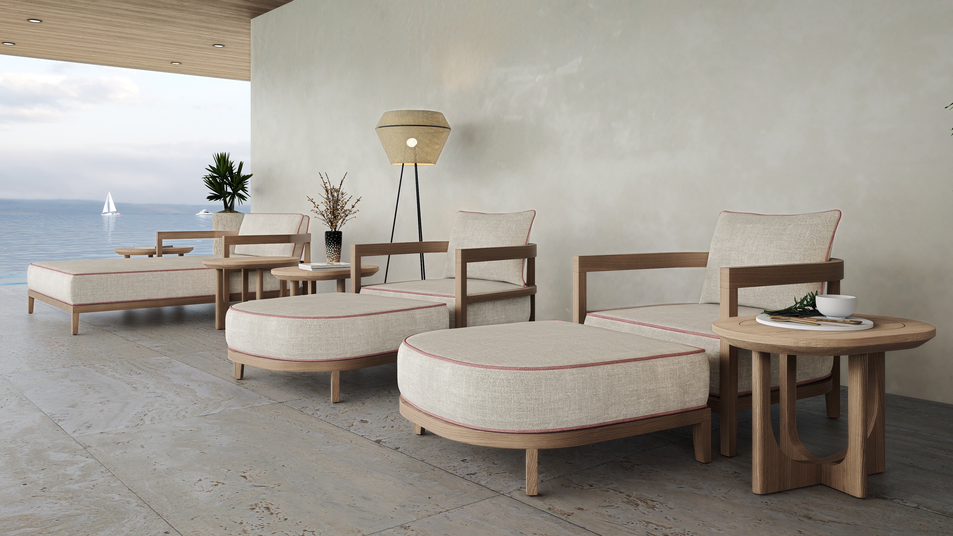Rome Outdoor Daybed Teak