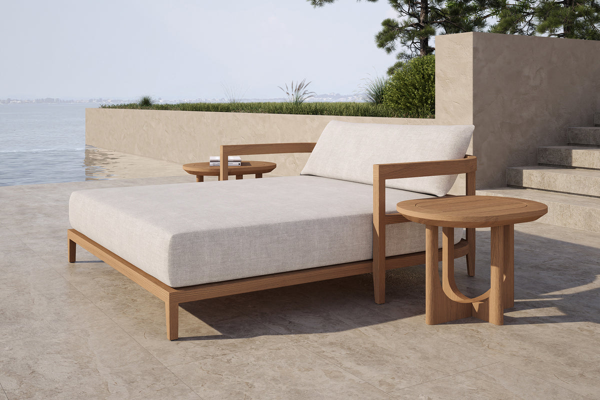 Rome Double Outdoor Daybed Teak