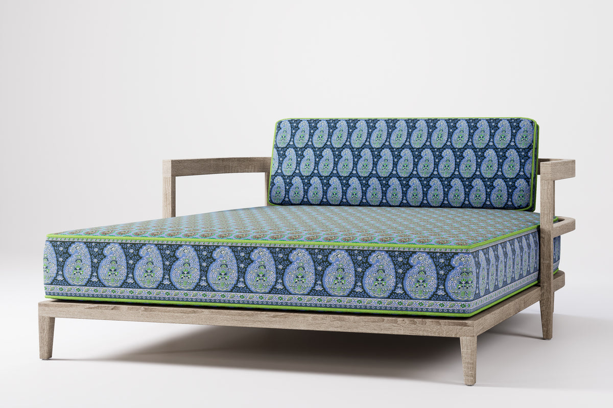 Rome Double Outdoor Daybed Teak (Boteh)