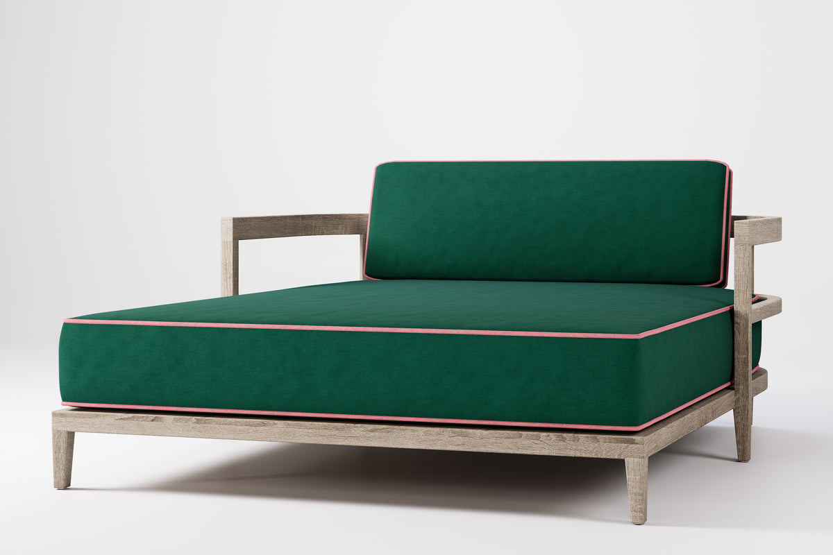 Rome Double Outdoor Daybed Teak