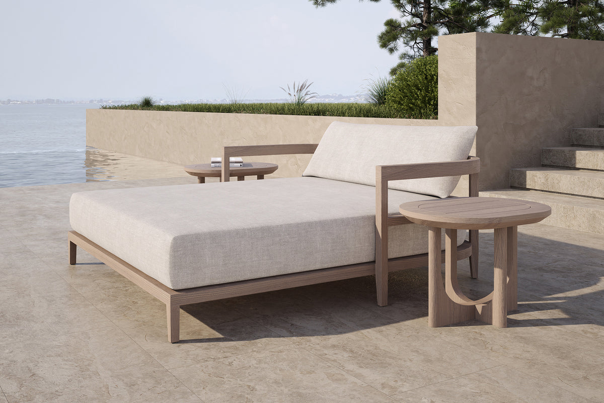 Rome Double Outdoor Daybed Teak