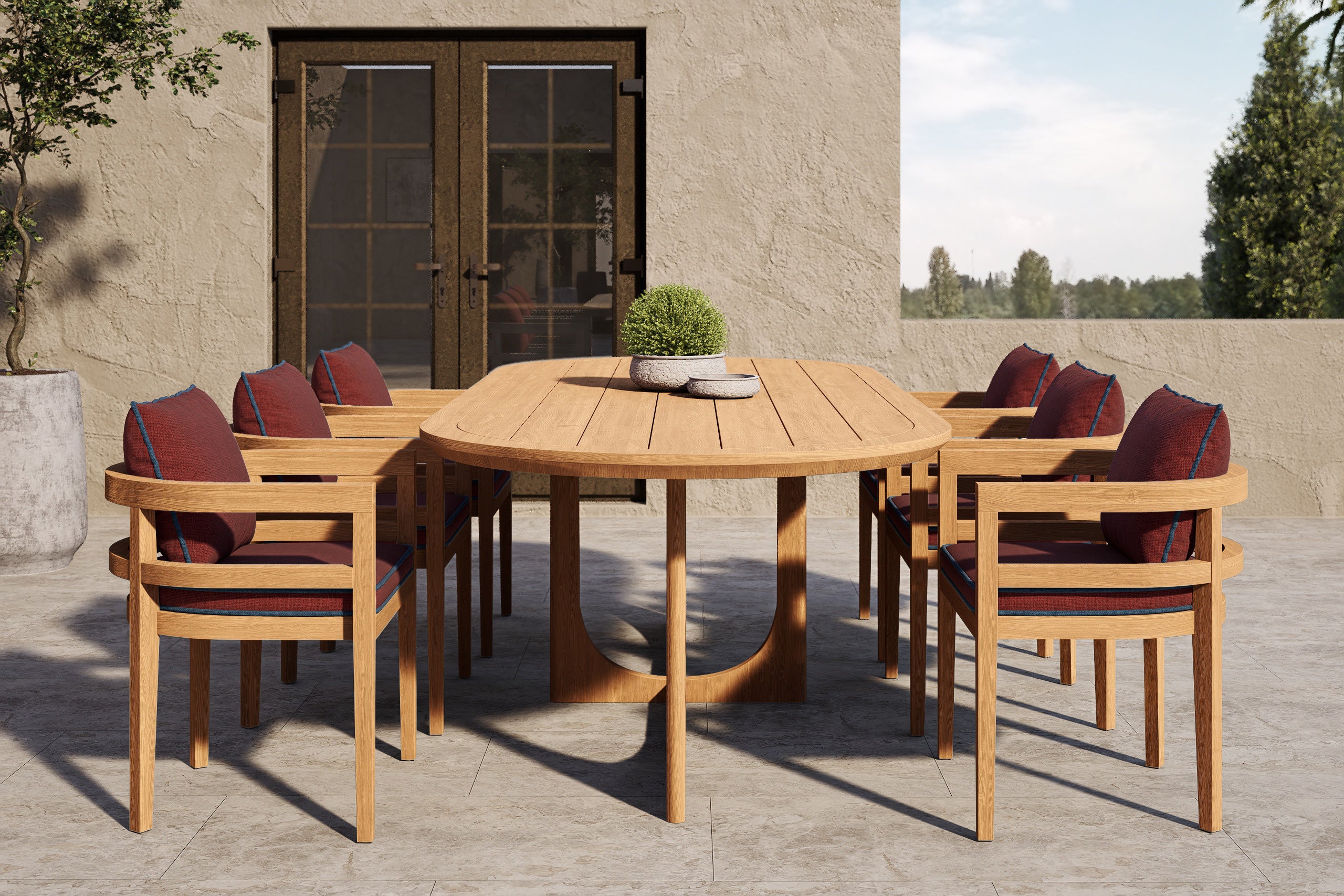 Rome Outdoor Dining Chair Teak