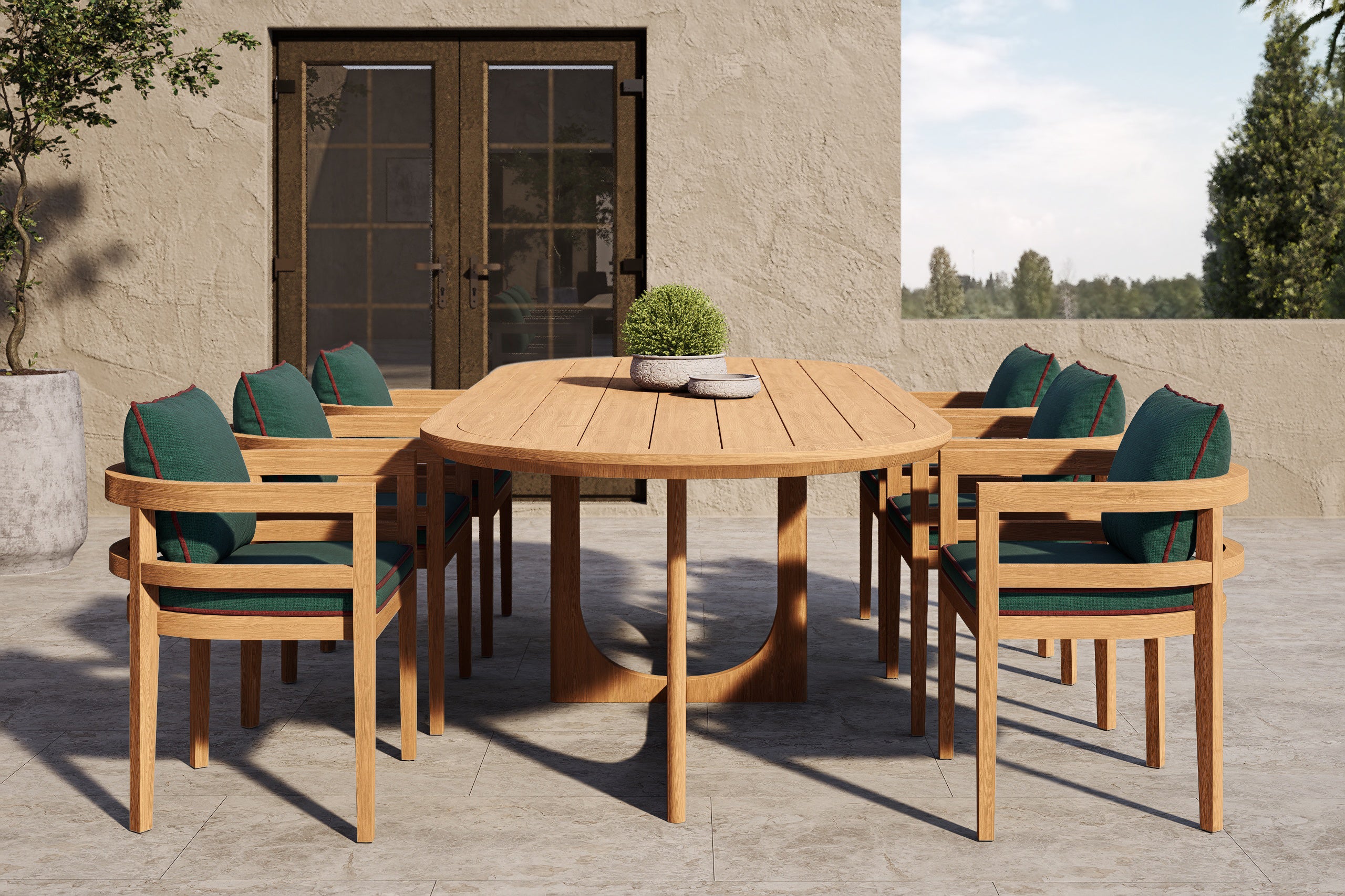 Rome Outdoor Dining Chair Teak