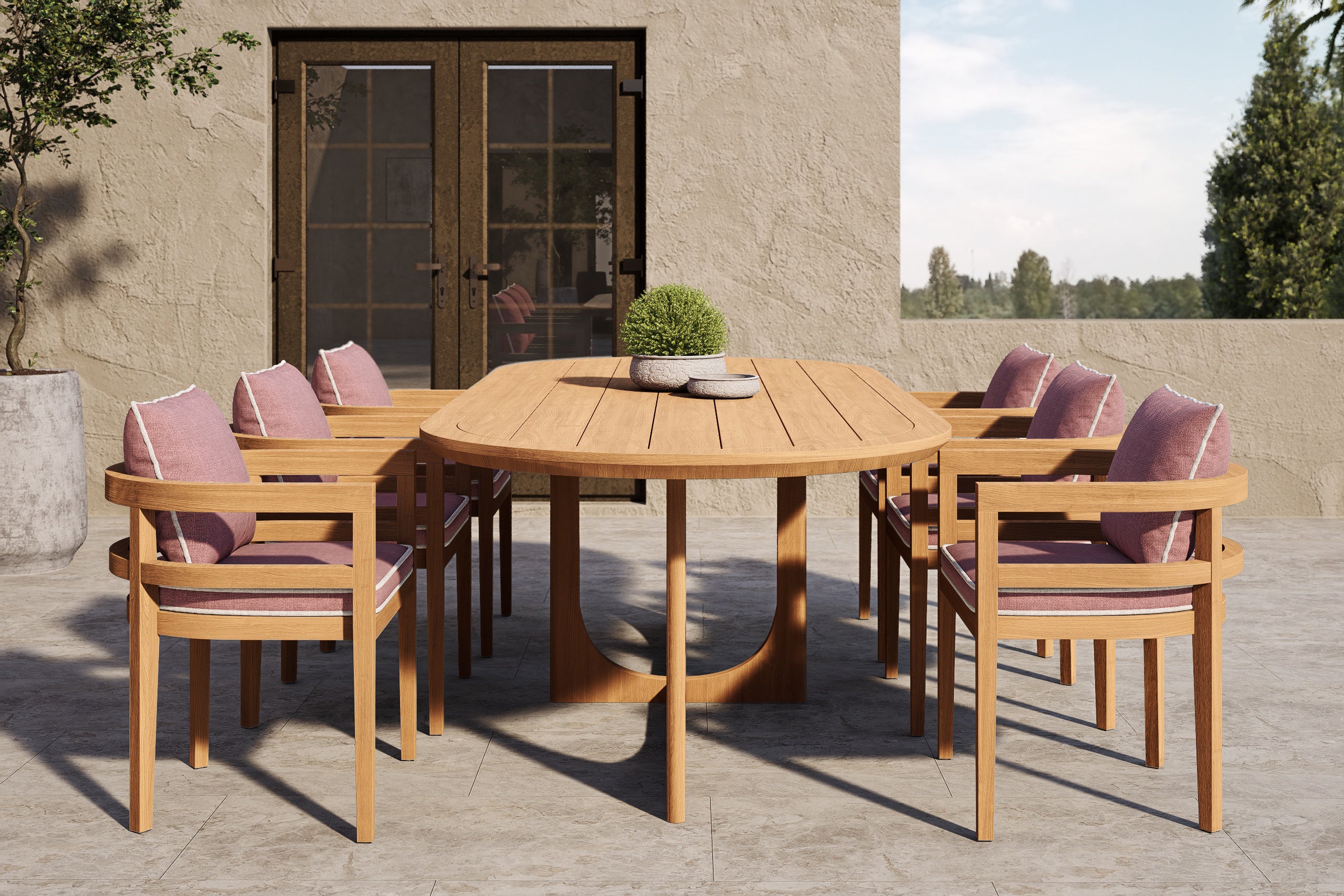 Rome Outdoor Dining Chair Teak