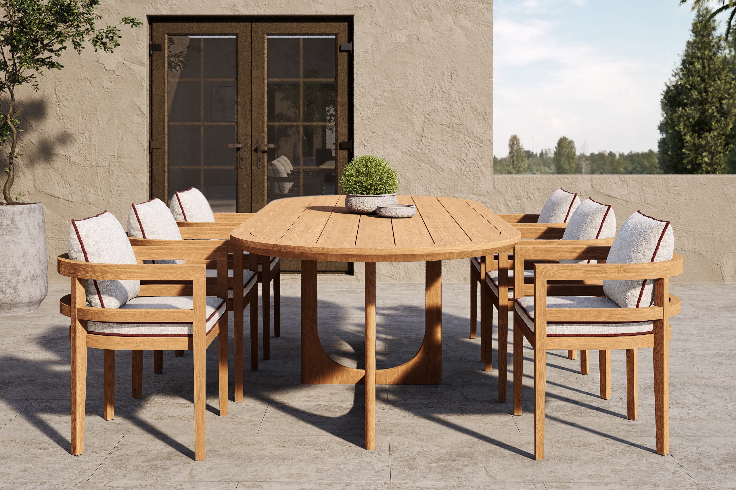 Rome Outdoor Dining Chair Teak