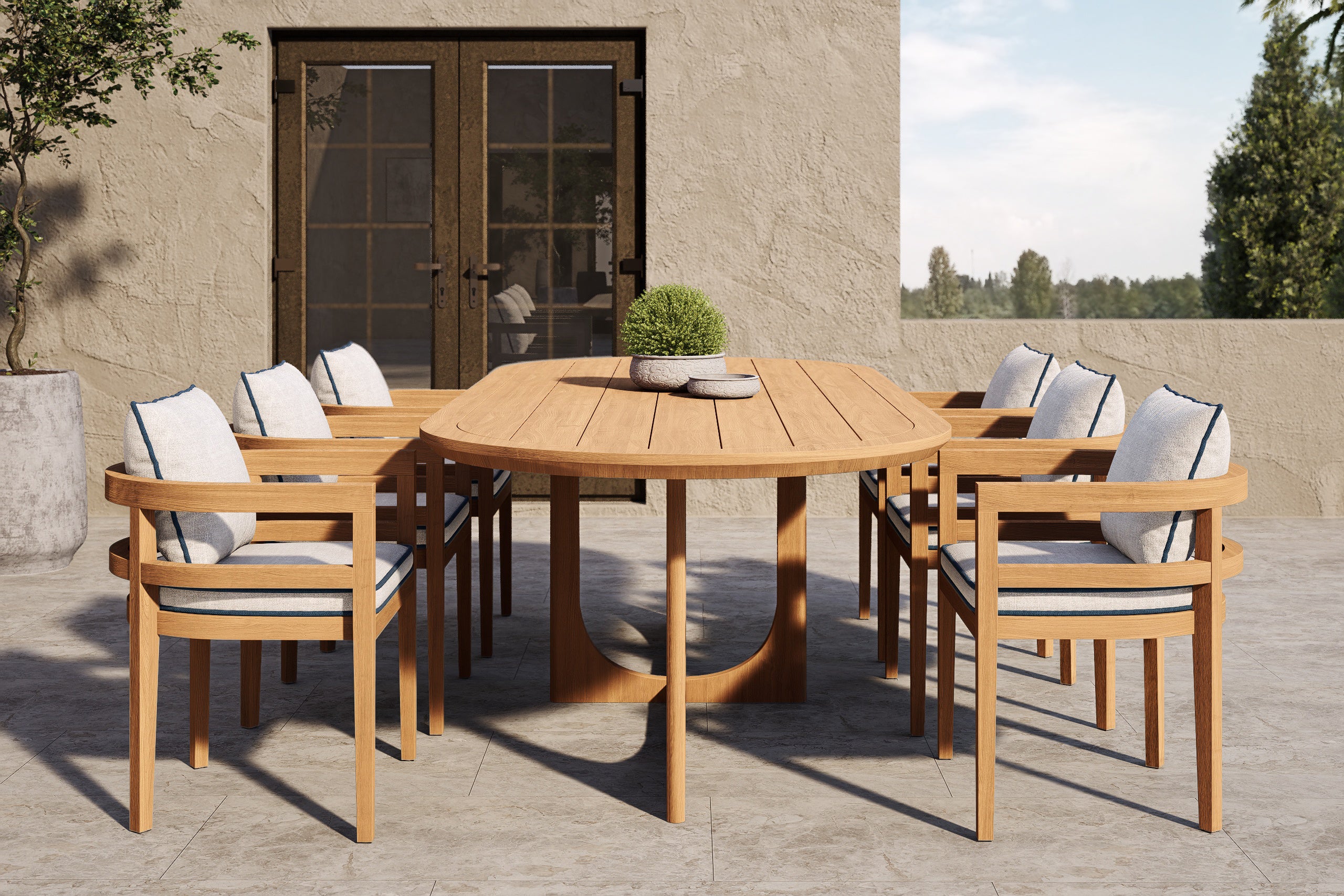 Rome Outdoor Dining Chair Teak