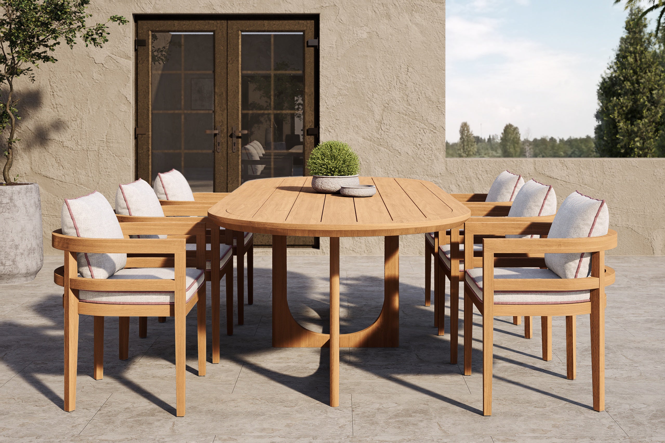 Rome Outdoor Dining Chair Teak