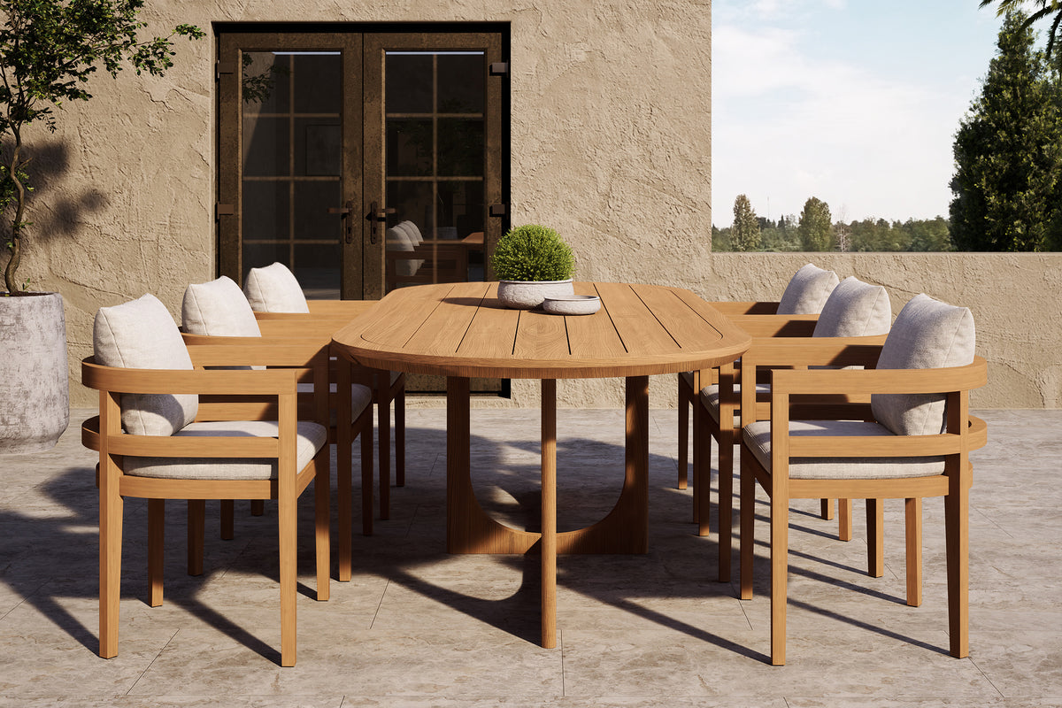 Rome Outdoor Dining Table Teak