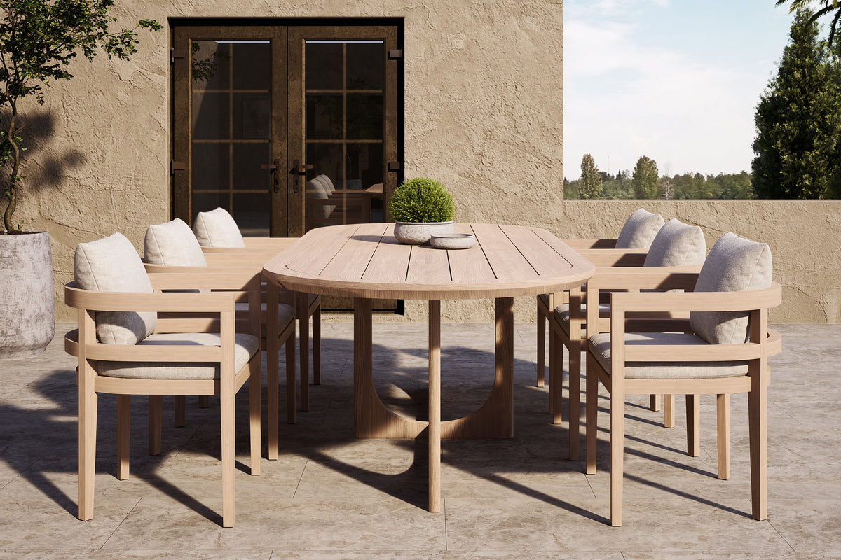 Rome Outdoor Dining Table Teak