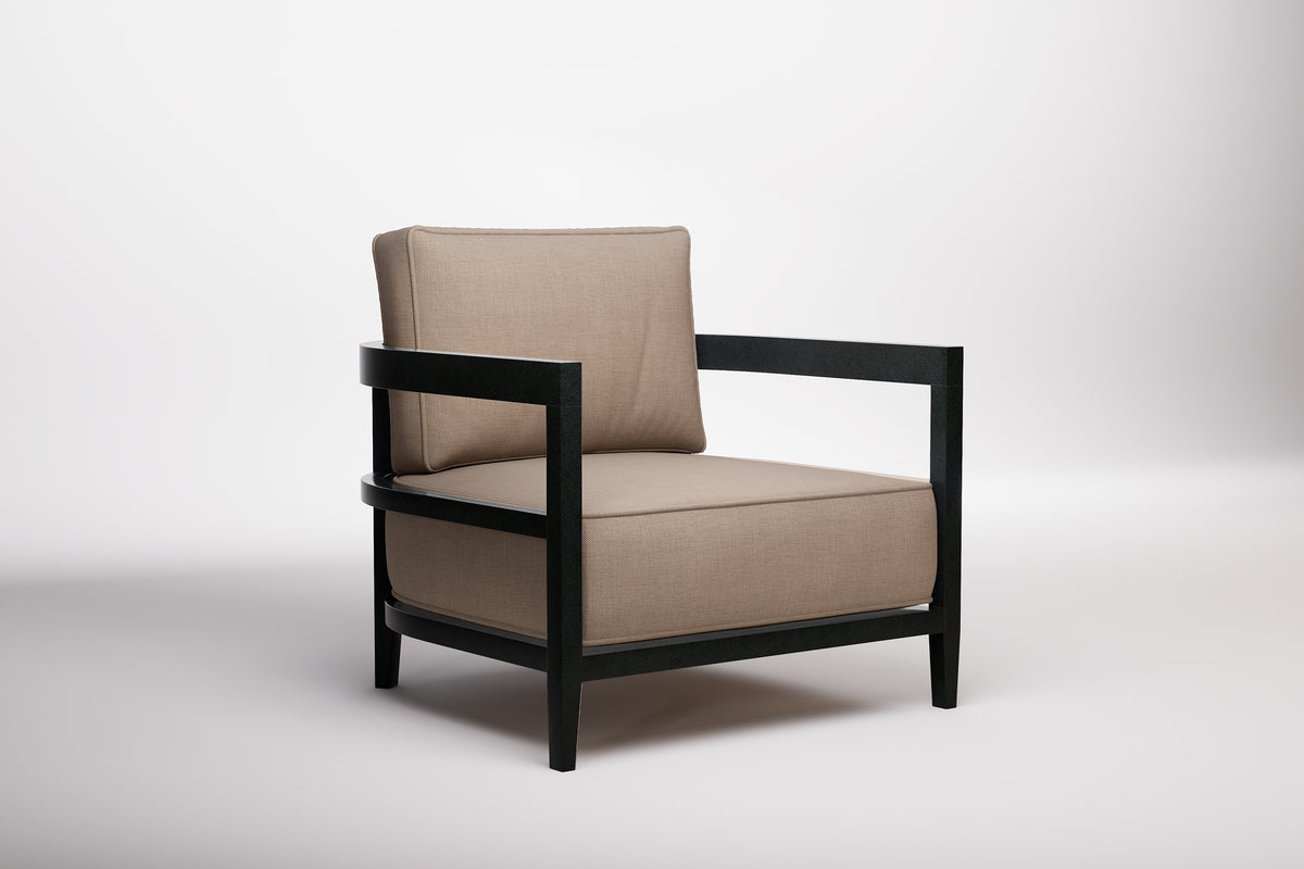 Rome Outdoor Lounge Armchair Aluminium