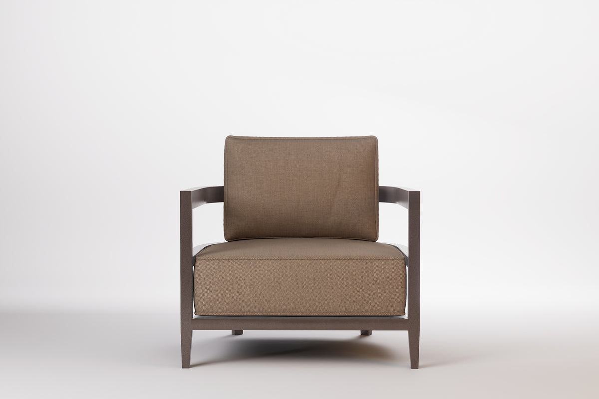 Rome Outdoor Lounge Armchair Aluminium