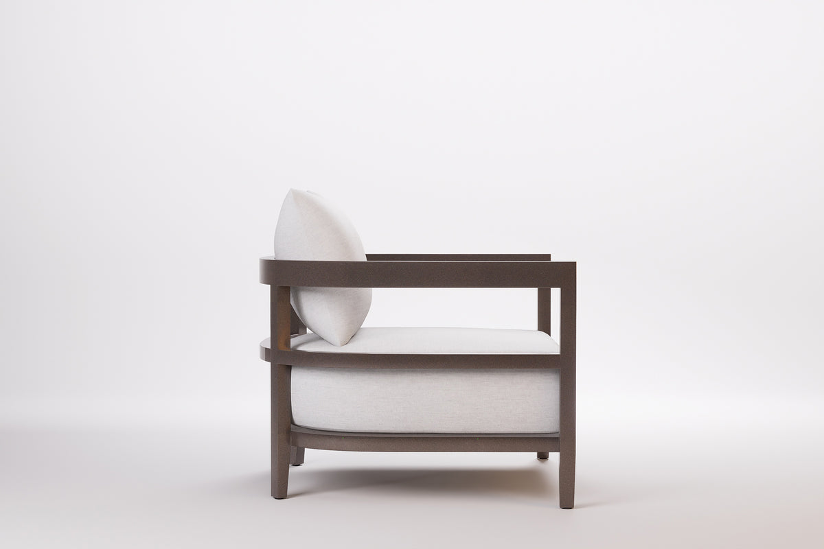 Rome Outdoor Lounge Armchair Aluminium