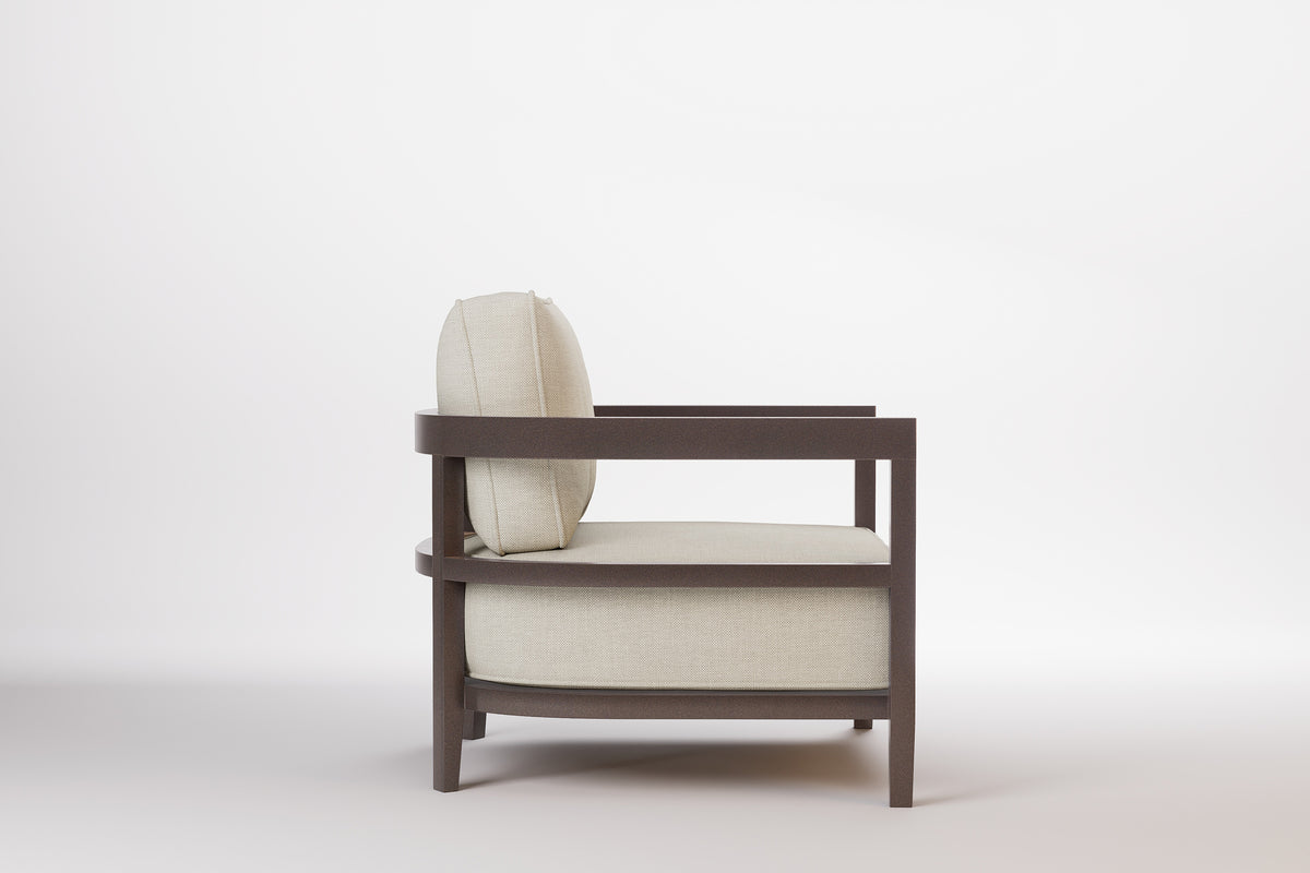 Rome Outdoor Lounge Armchair Aluminium