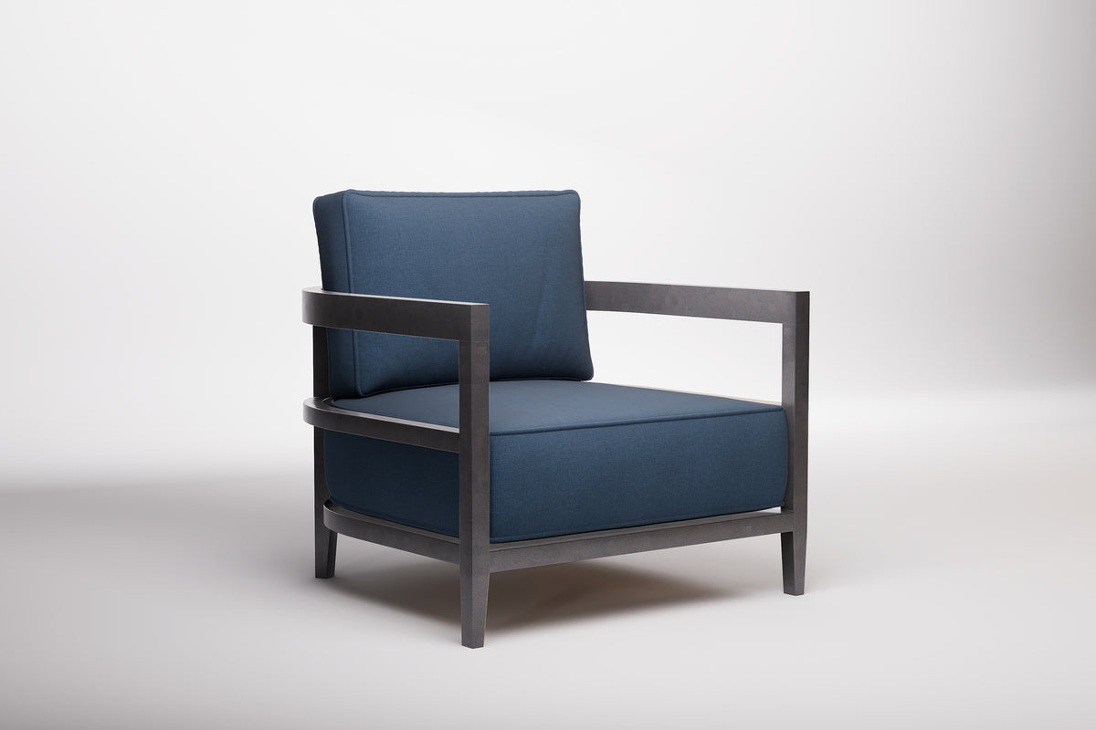 Rome Outdoor Lounge Armchair Aluminium