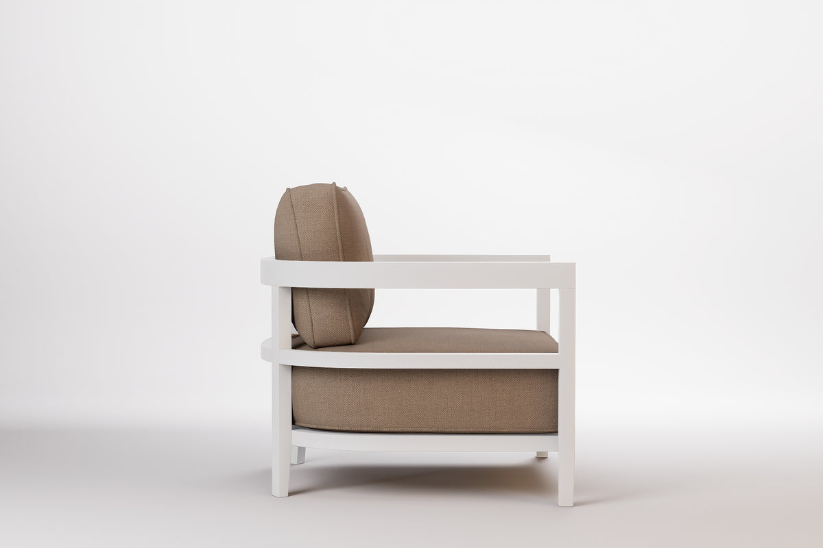 Rome Outdoor Lounge Armchair Aluminium