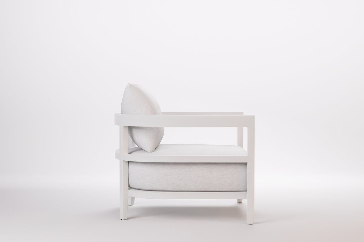 Rome Outdoor Lounge Armchair Aluminium