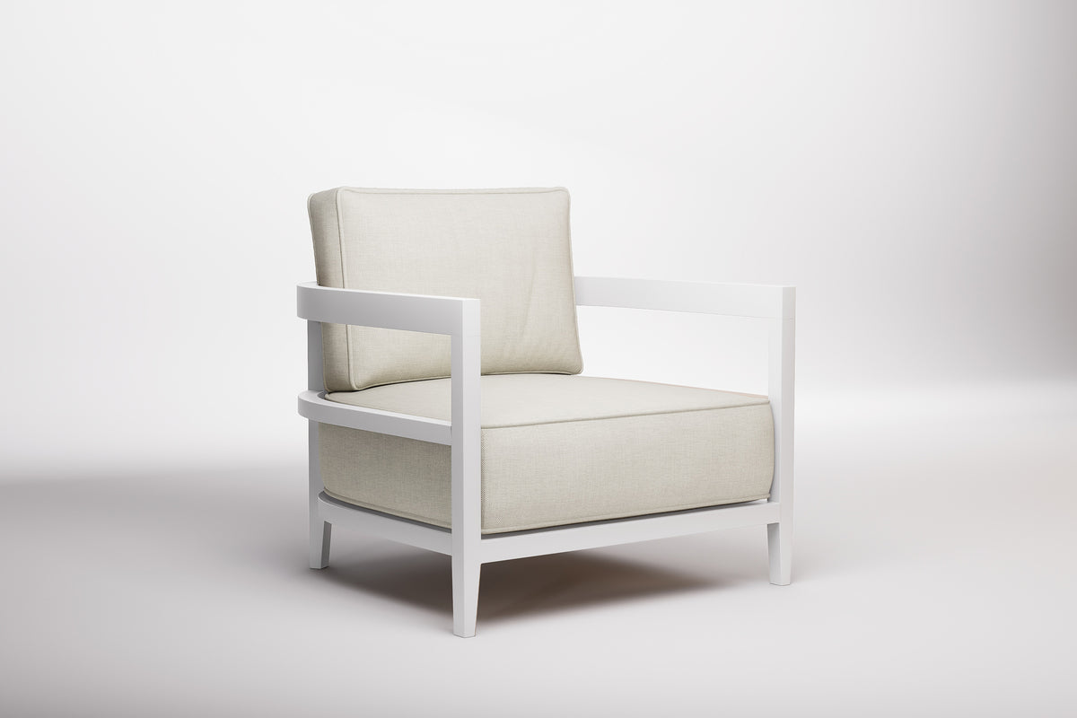 Rome Outdoor Lounge Armchair Aluminium