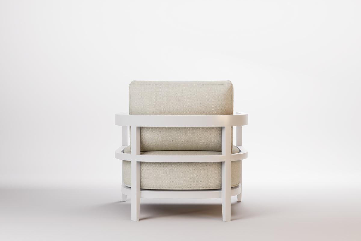 Rome Outdoor Lounge Armchair Aluminium