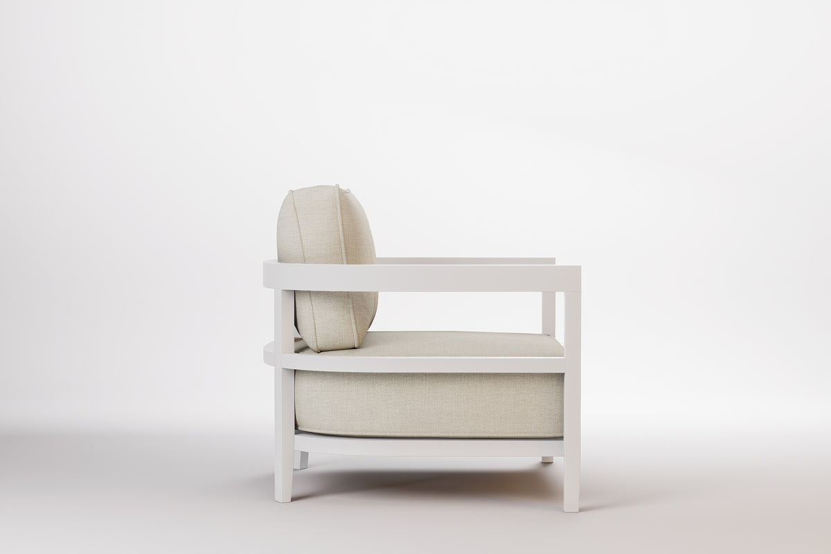 Rome Outdoor Lounge Armchair Aluminium