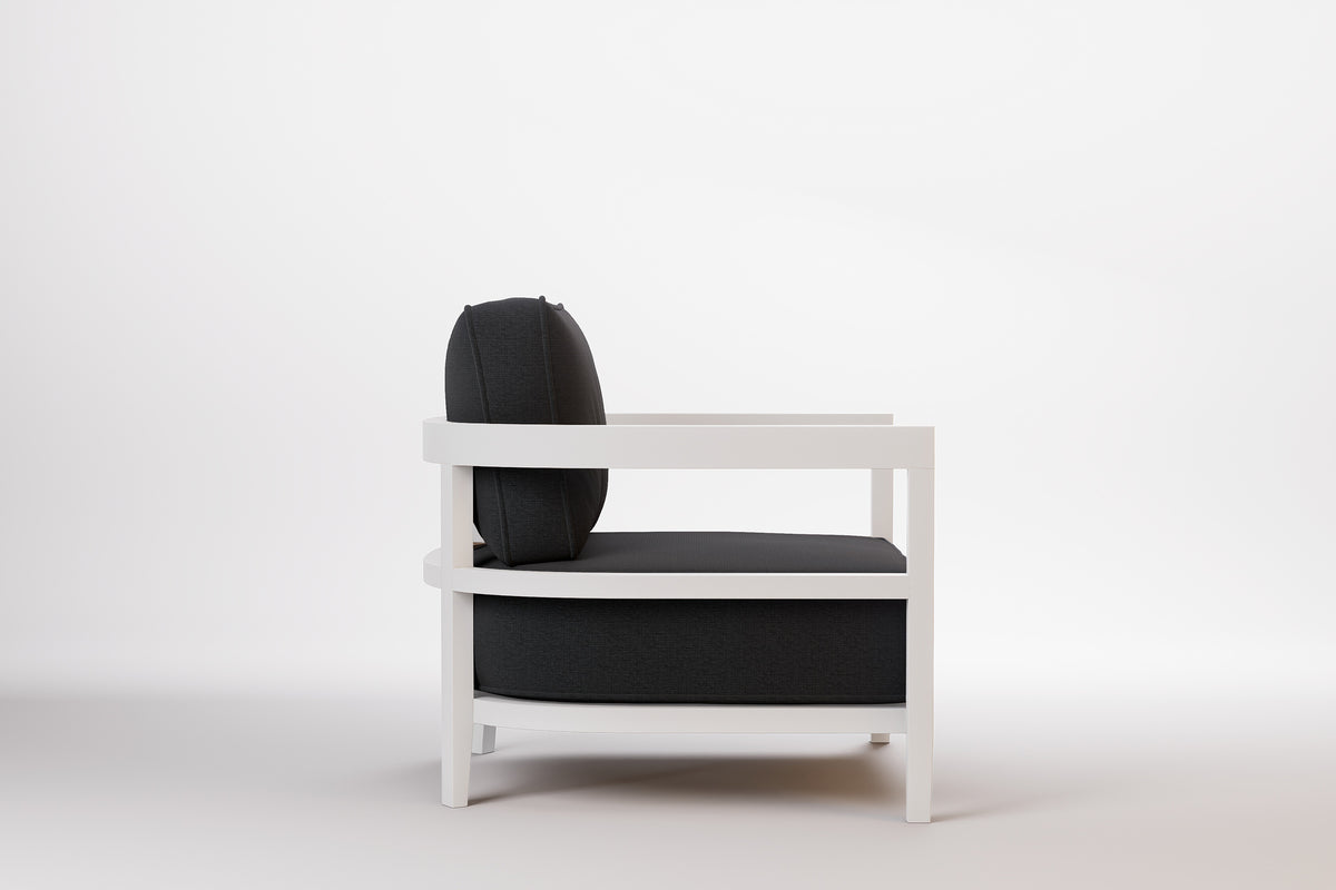 Rome Outdoor Lounge Armchair Aluminium