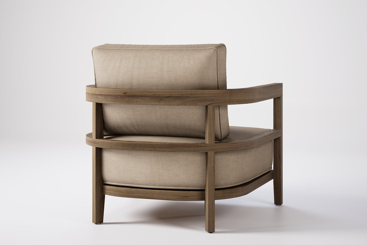 Rome Outdoor Lounge Armchair Teak