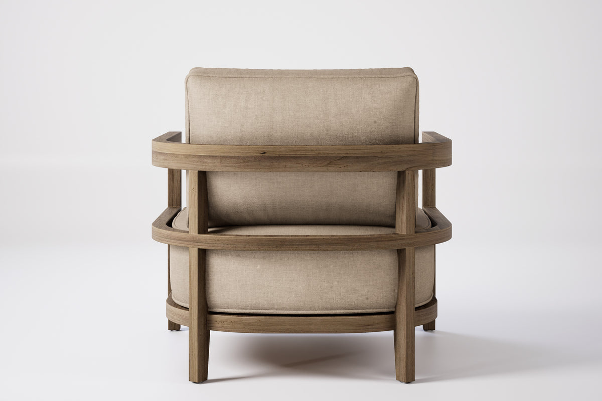 Rome Outdoor Lounge Armchair Teak