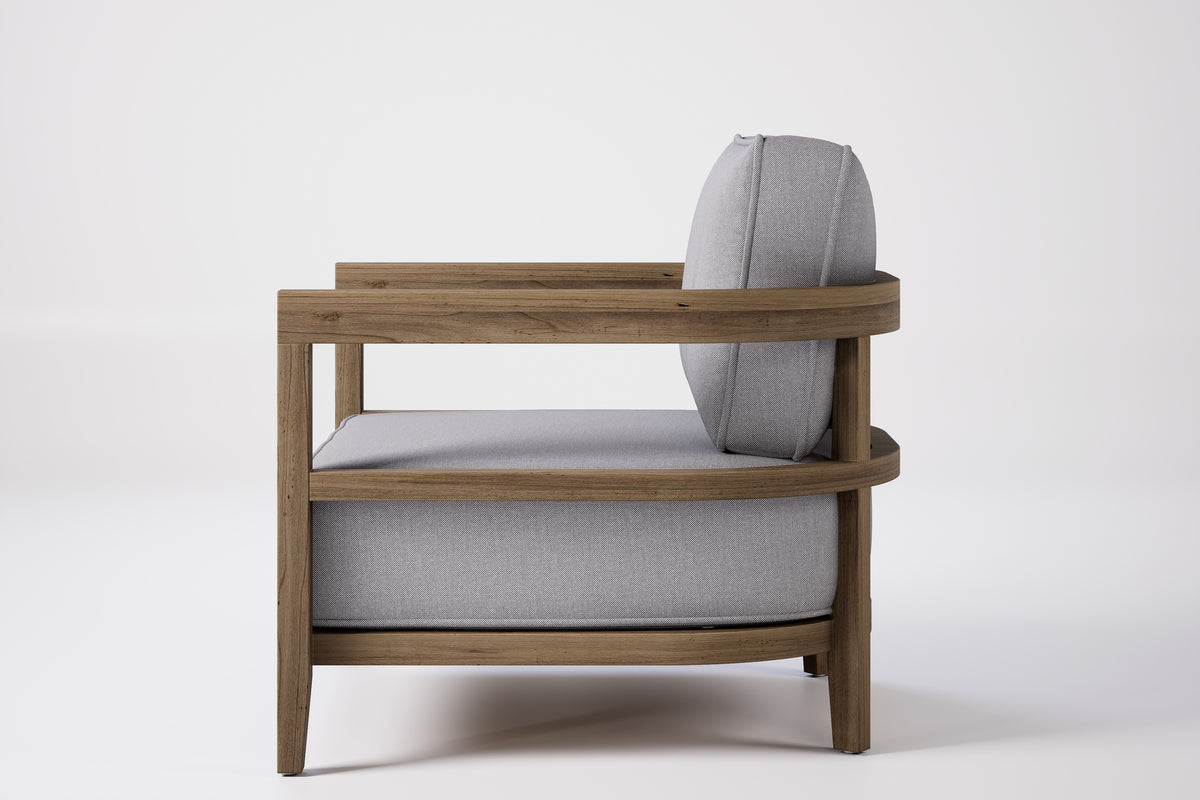 Rome Outdoor Lounge Armchair Teak
