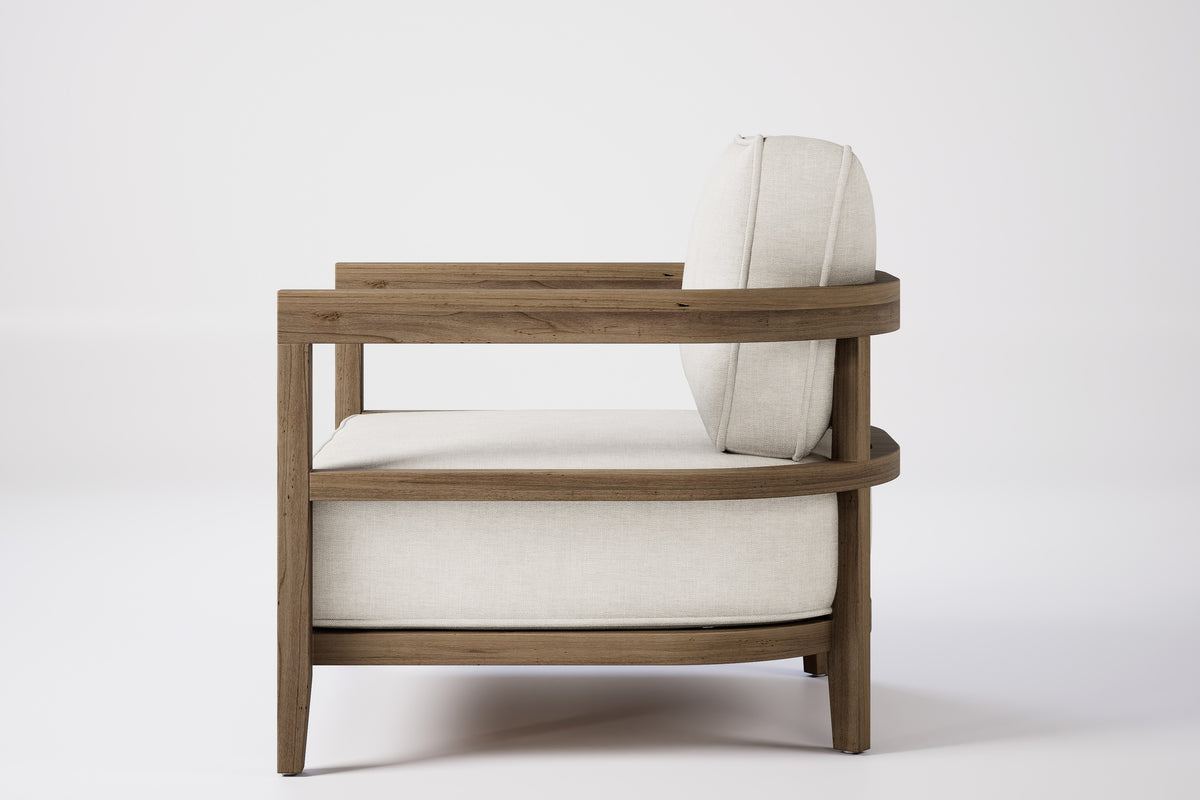 Rome Outdoor Lounge Armchair Teak