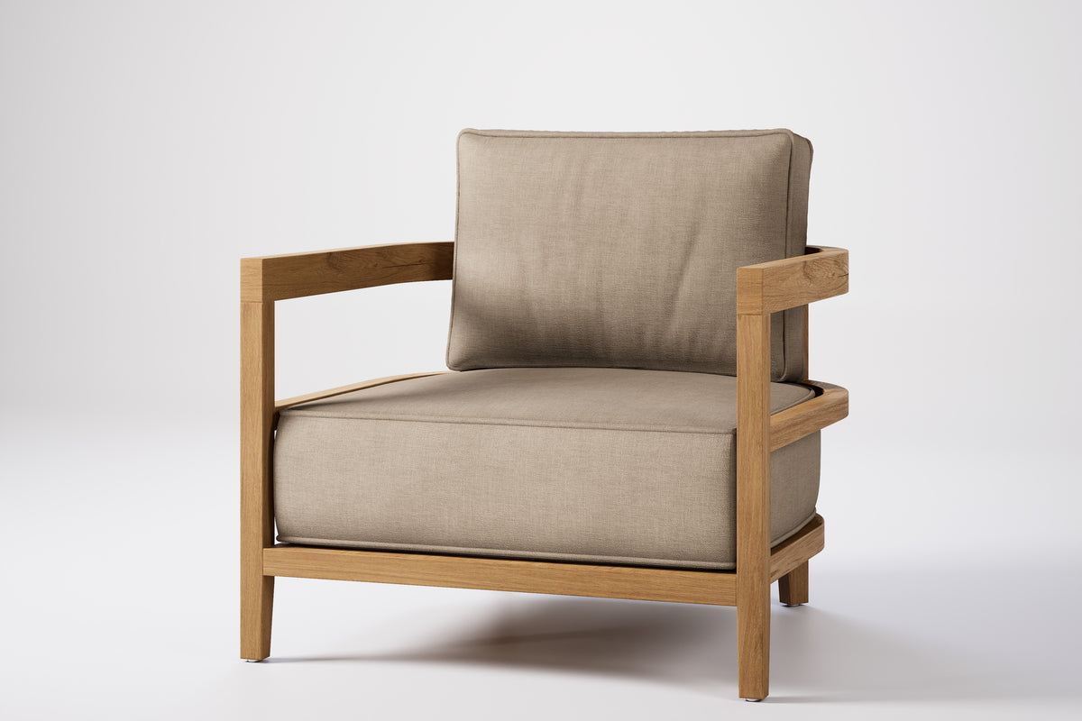 Rome Outdoor Lounge Armchair Teak