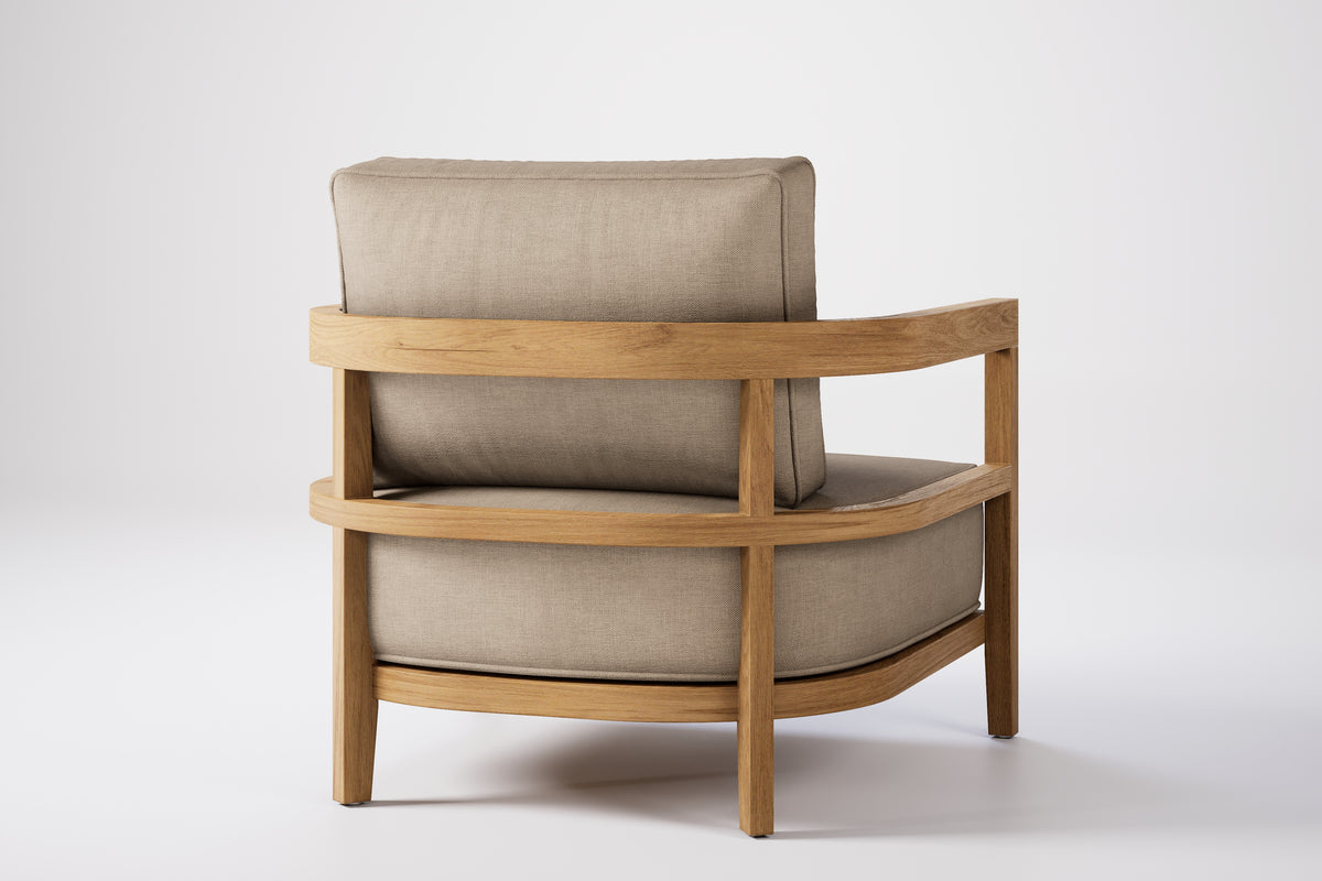 Rome Outdoor Lounge Armchair Teak