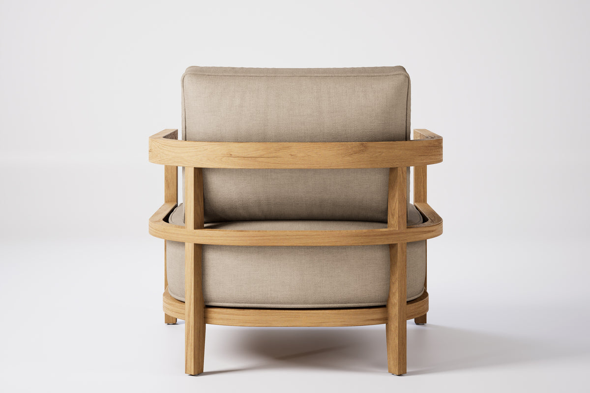 Rome Outdoor Lounge Armchair Teak