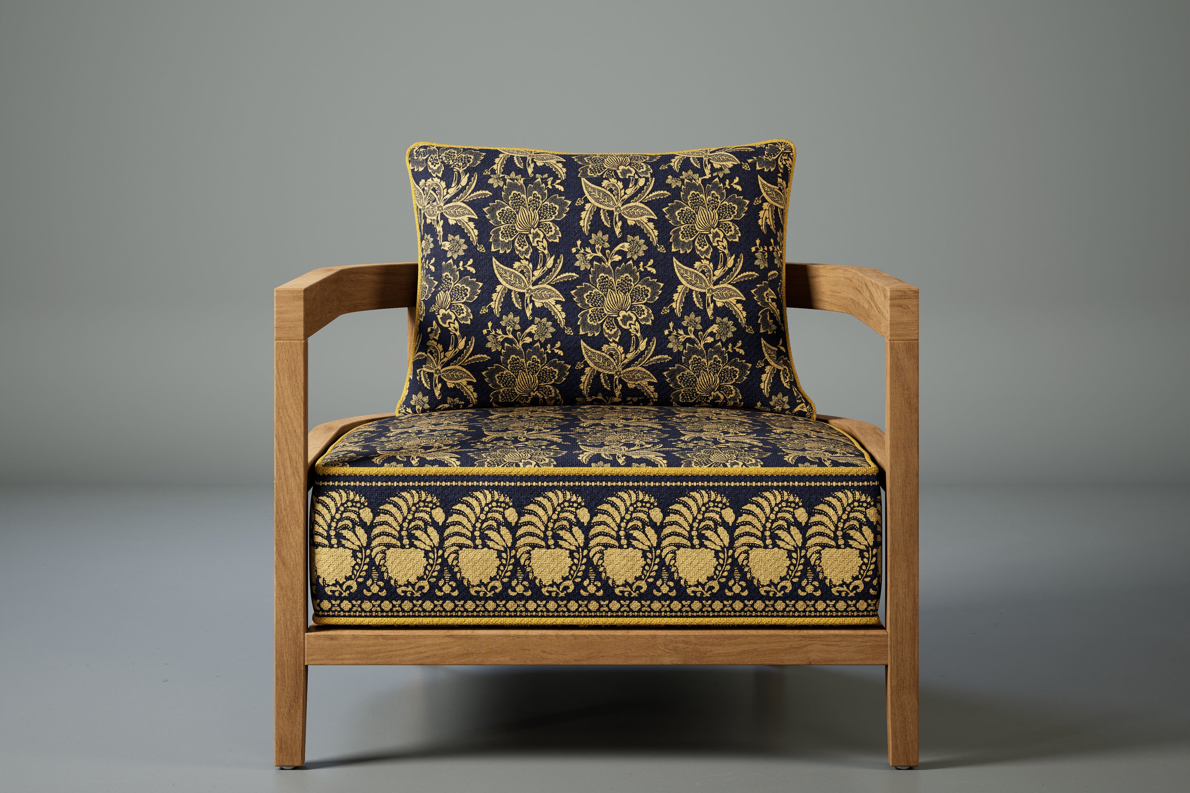 Rome Outdoor Lounge Armchair Teak (Boteh)