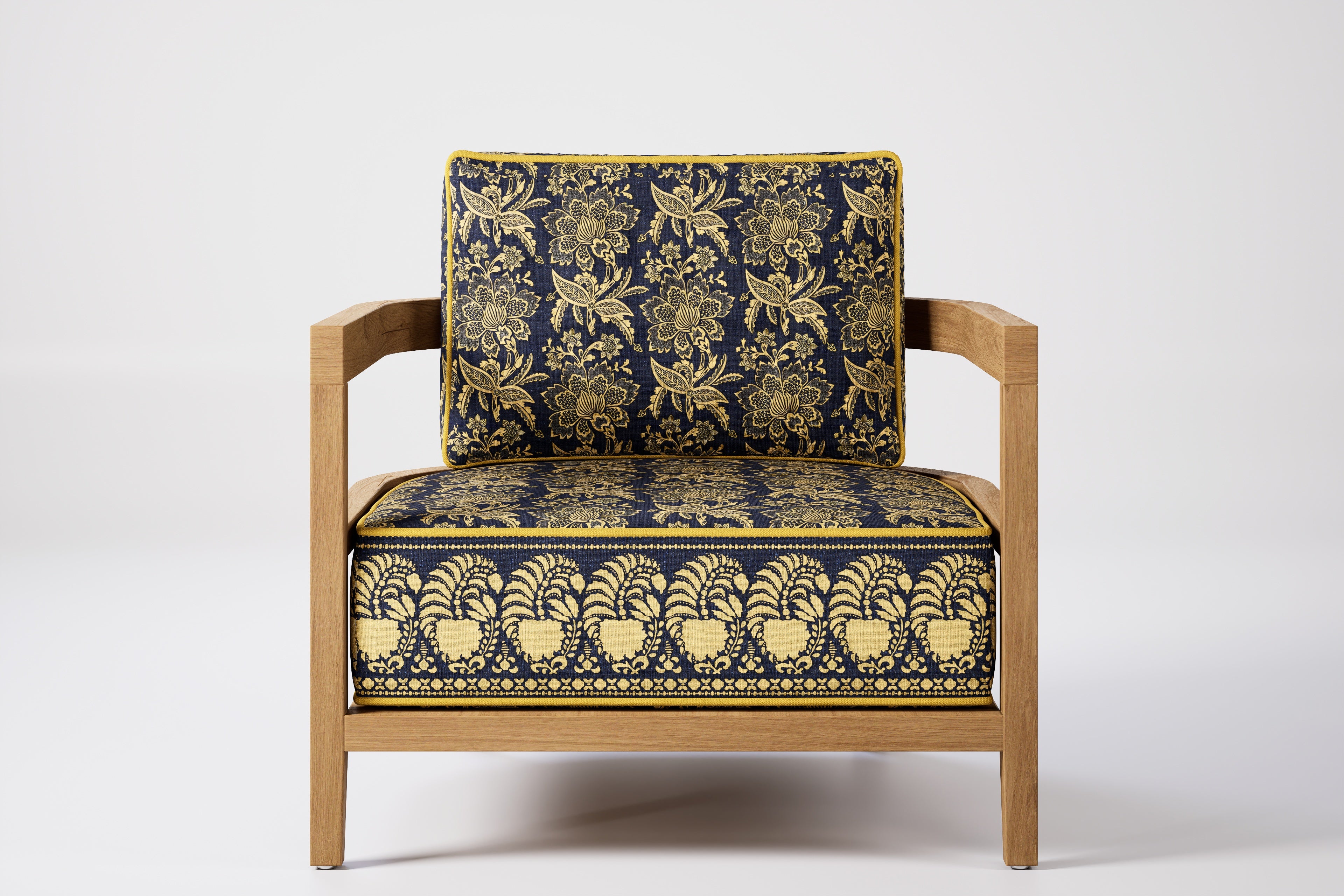 Rome Outdoor Lounge Armchair Teak (Boteh) – Belle Vie Furniture