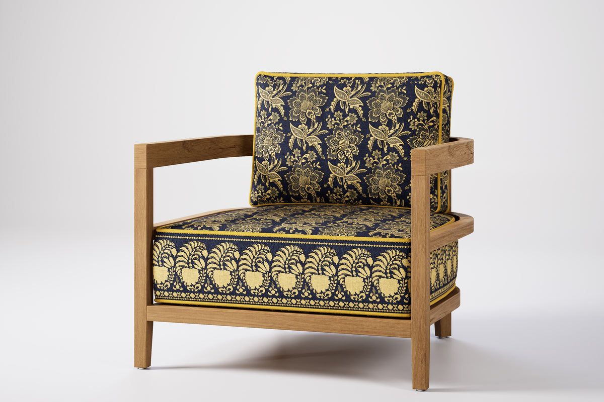 Rome Outdoor Lounge Armchair Teak (Boteh)