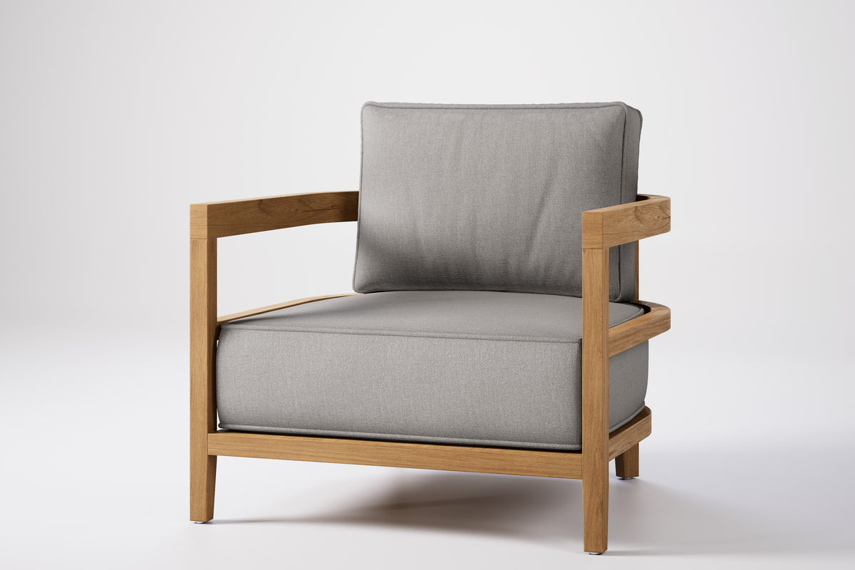 Rome Outdoor Lounge Armchair Teak