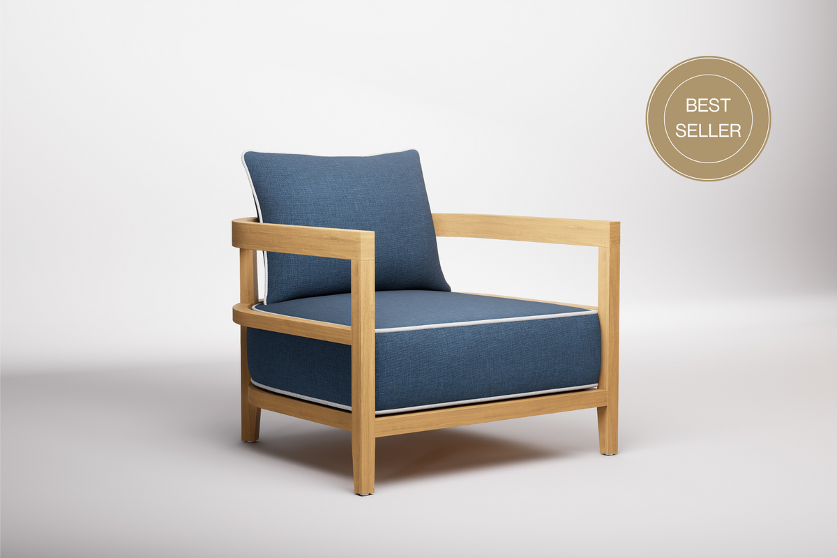 Rome Outdoor Lounge Armchair Teak