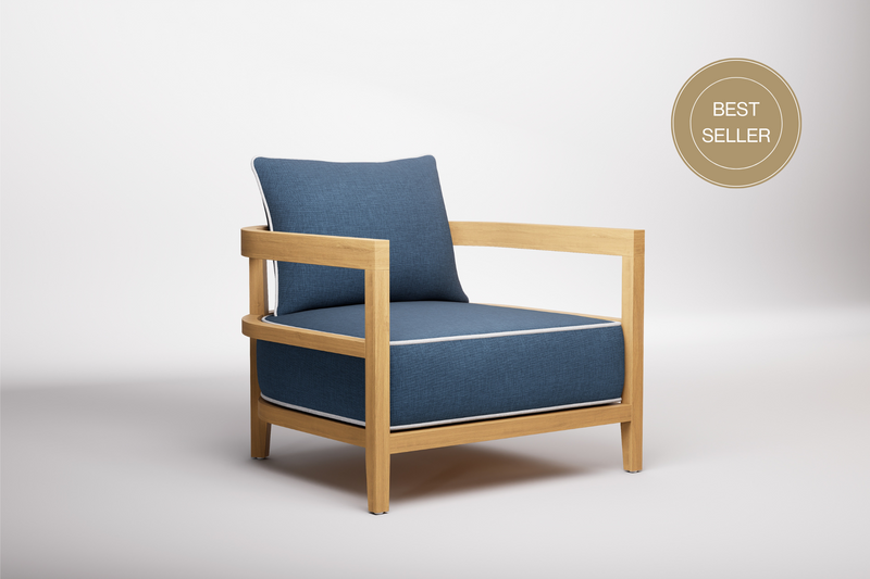 Rome Outdoor Lounge Armchair Teak