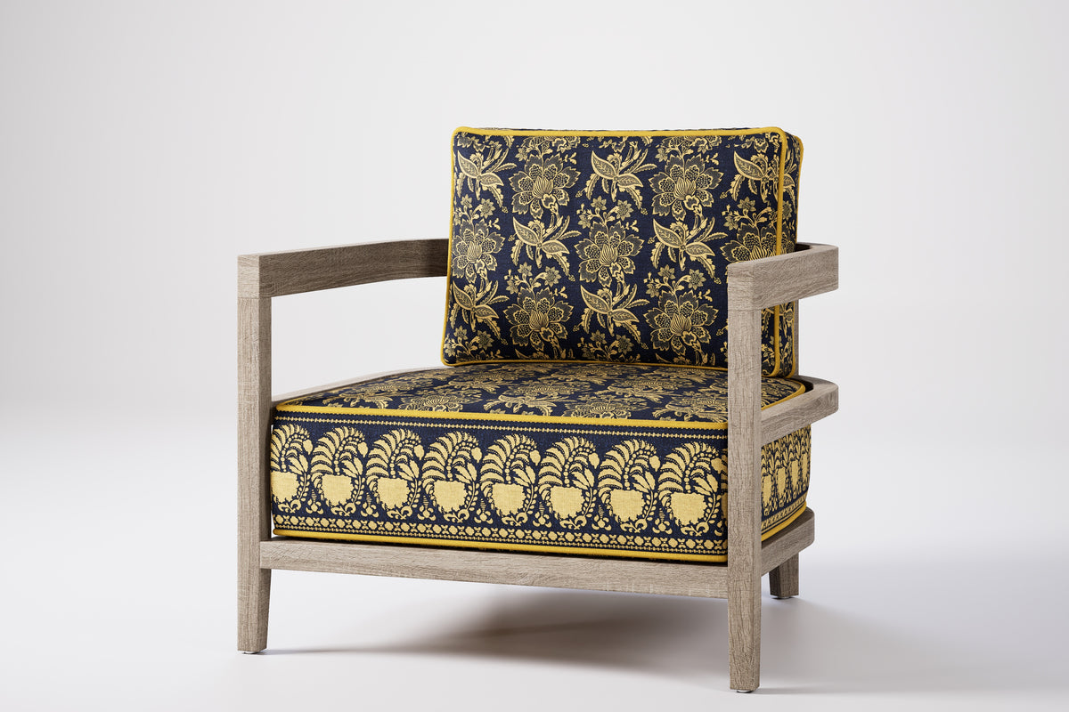 Rome Outdoor Lounge Armchair Teak (Boteh)