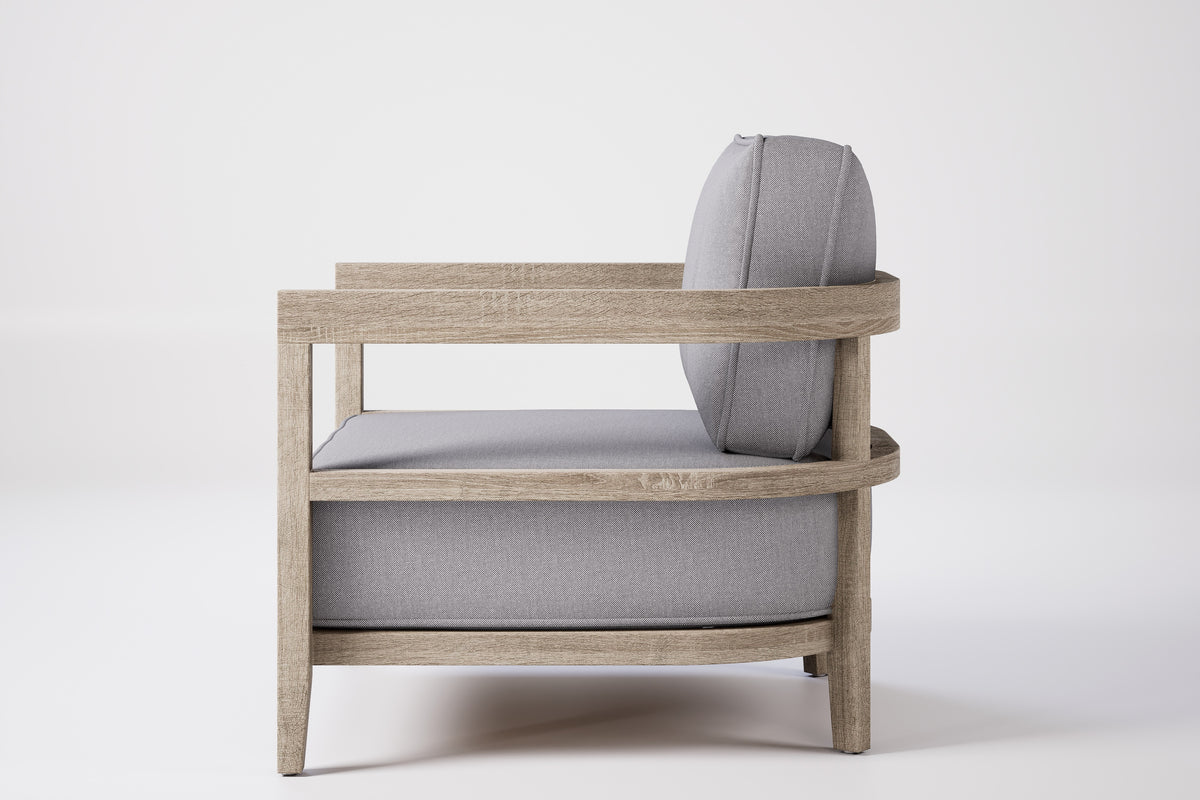 Rome Outdoor Lounge Armchair Teak
