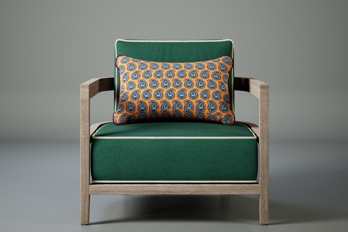 Rome Outdoor Scatter Cushions - Mid Paisley Earthy