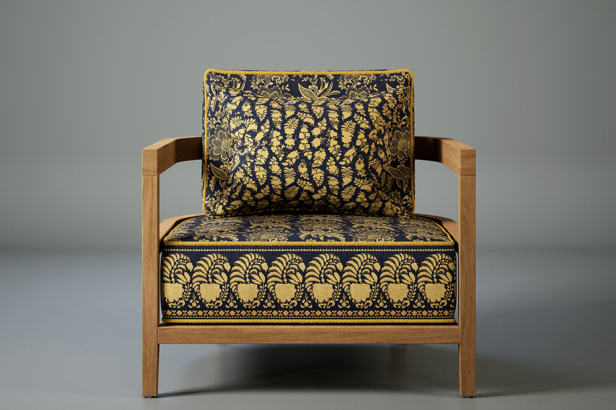 Rome Outdoor Scatter Cushions - Navy Croquie
