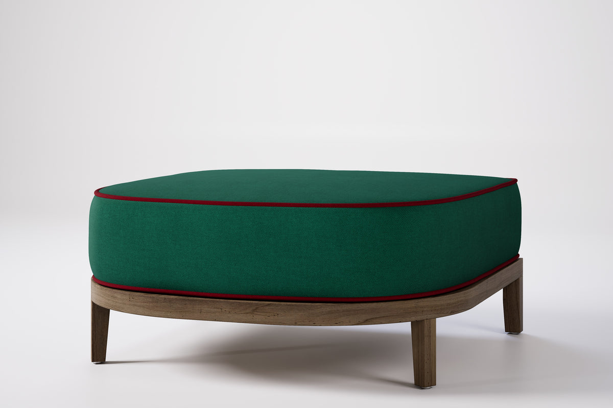 Rome Outdoor Ottoman Teak