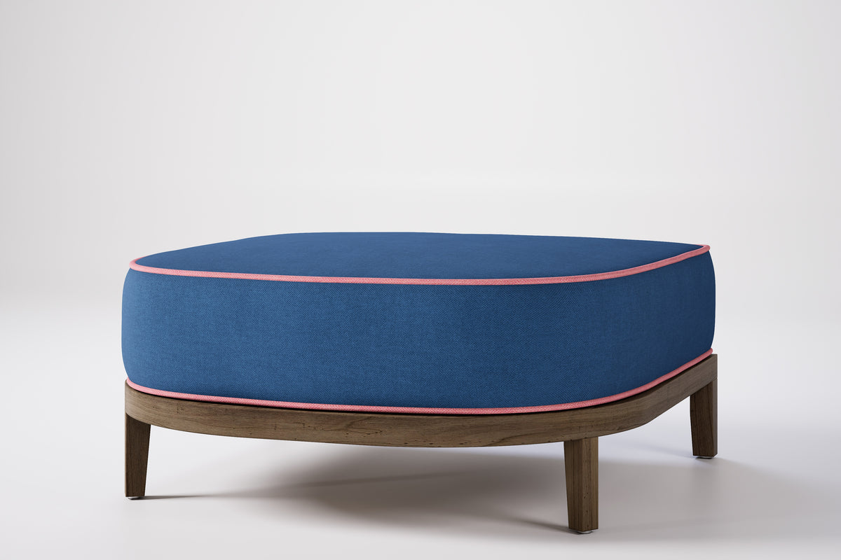 Rome Outdoor Ottoman Teak