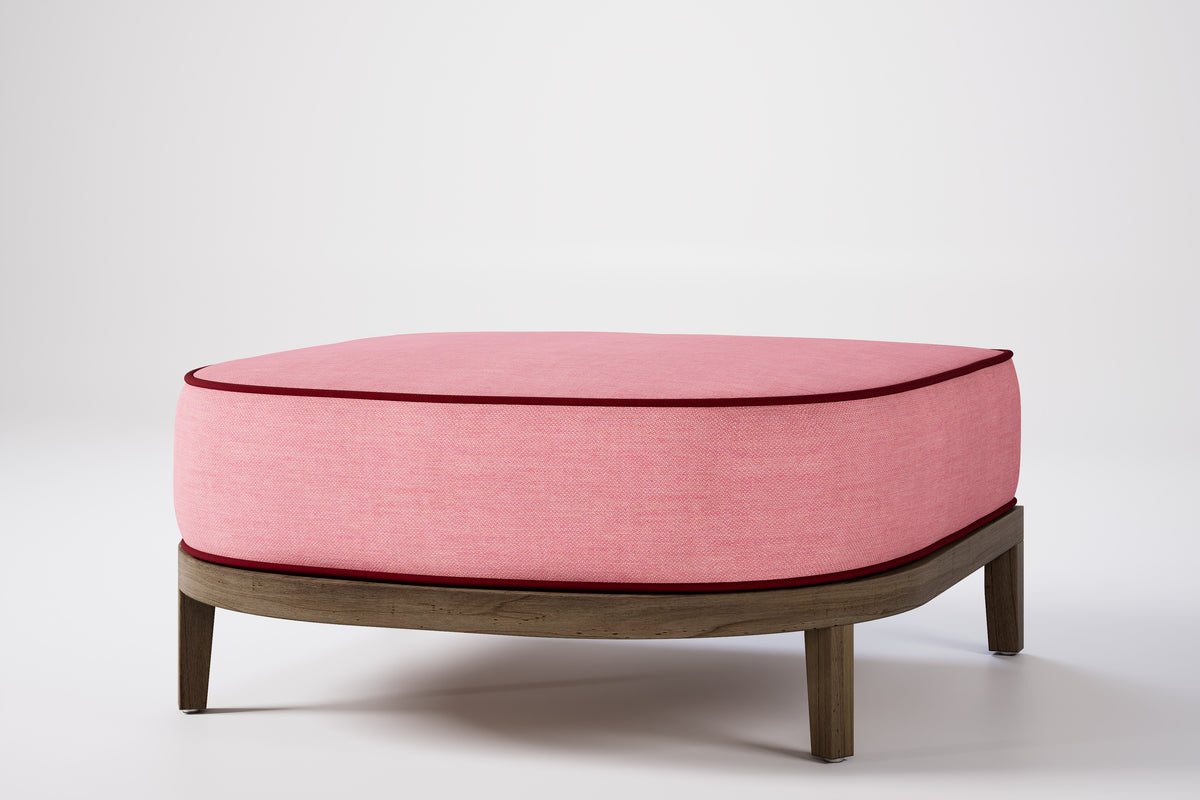 Rome Outdoor Ottoman Teak