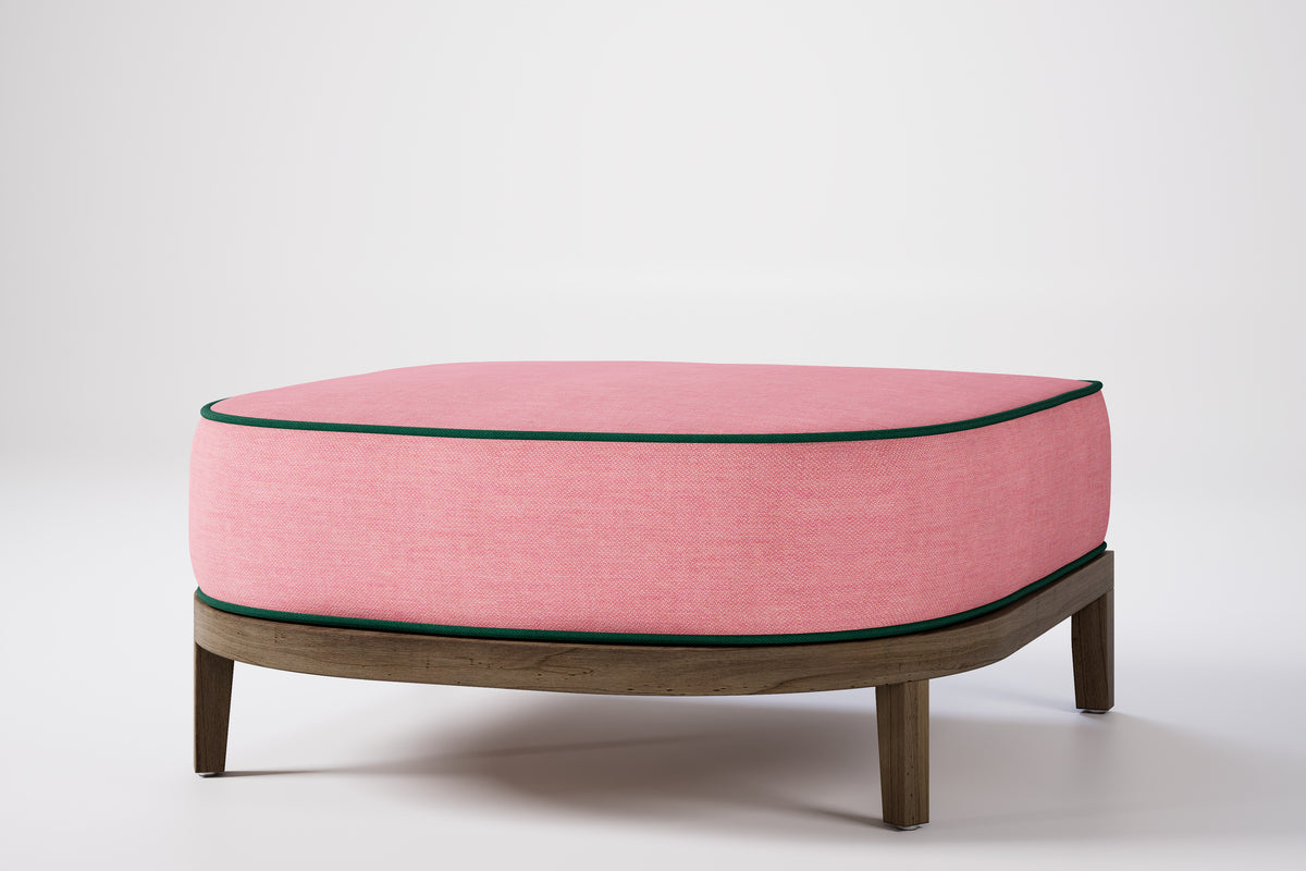 Rome Outdoor Ottoman Teak